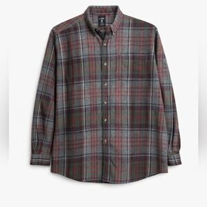 RedHead 2XL Plaid Flannel Button Down Shirt Green Red